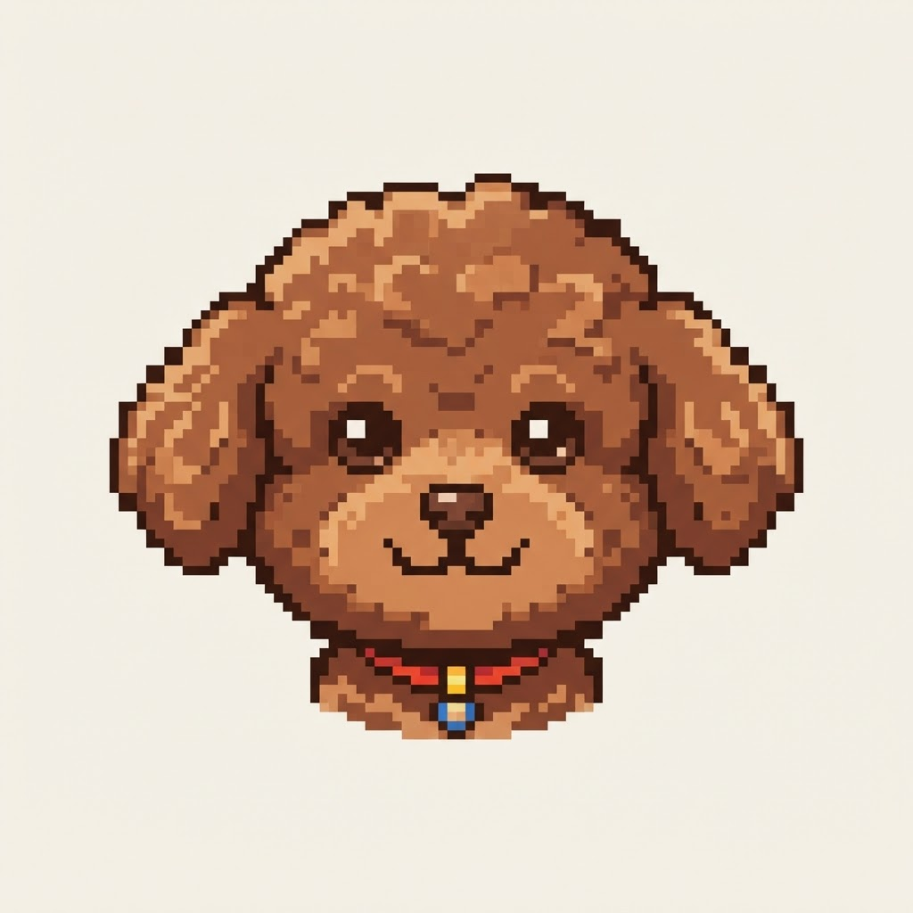 Hodu the pixel poodle